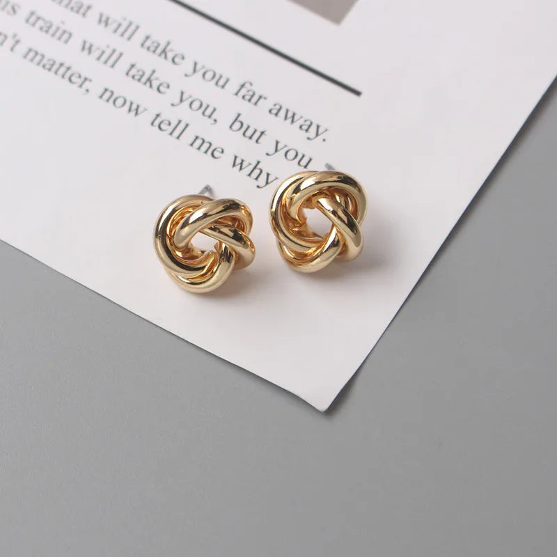 Tiny Metal Stud Earrings for Women