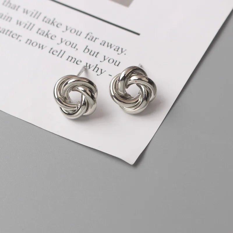 Tiny Metal Stud Earrings for Women