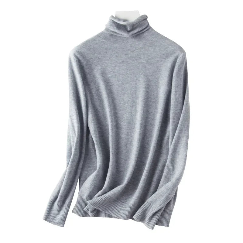 Autumn Winter Sweater Turtleneck Slim Fit