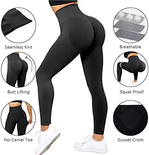 Knitted Seamless Fitness Leggings