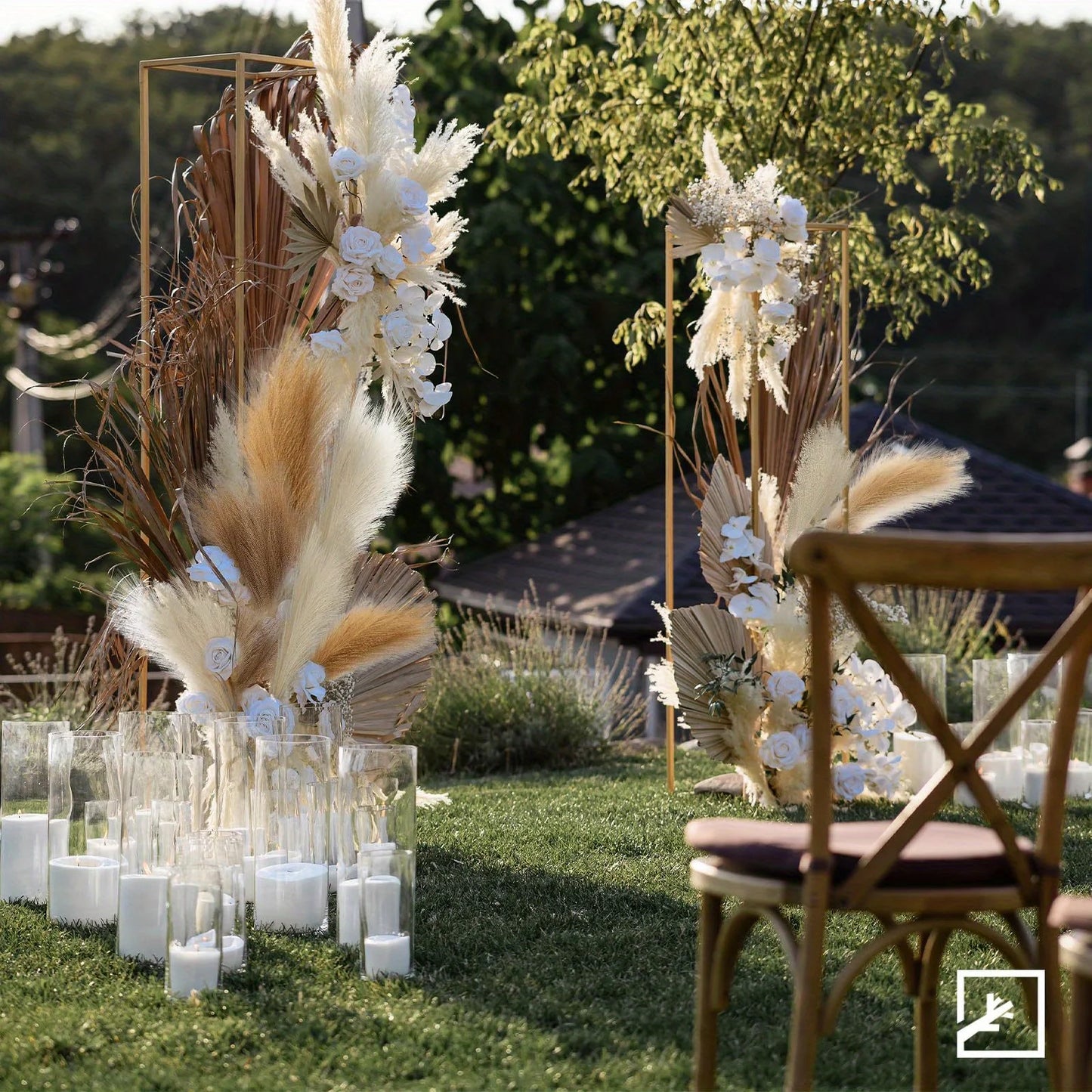 6PCS Artificial Pampas Grass Decor Flowers