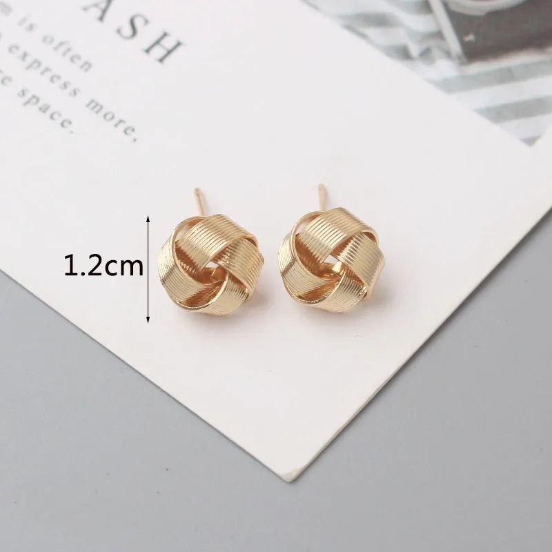 Tiny Metal Stud Earrings for Women