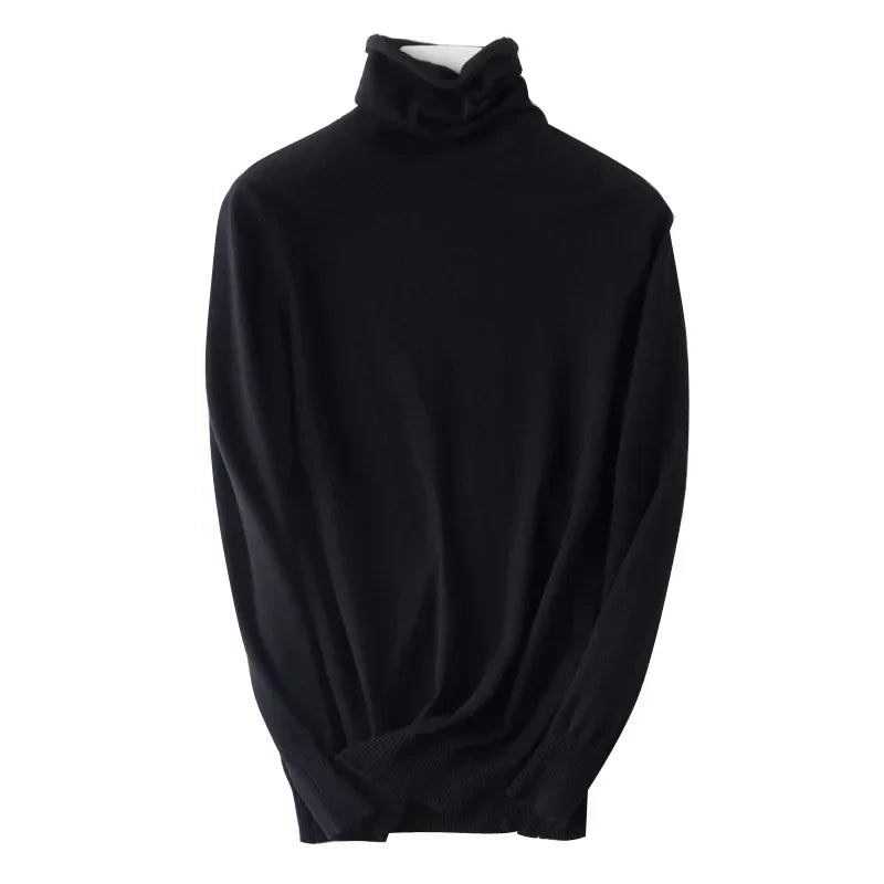 Autumn Winter Sweater Turtleneck Slim Fit