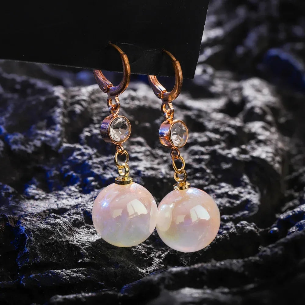 New Trend Simulation Pearl Long Earrings